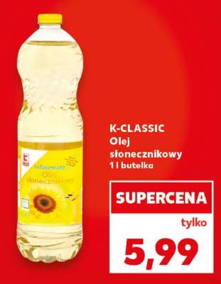 K-CLASSIC Olej słonecznikowy 1 l butelka