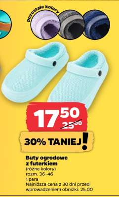 Buty ogrodowe z futerkiem