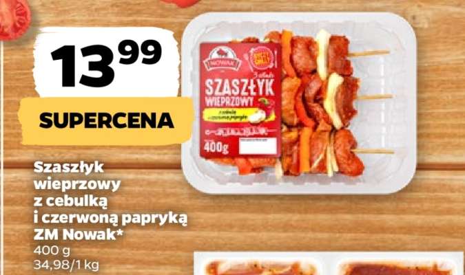 Szaszłyk wieprzowy z cebulką i czerwoną papryką ZM Nowak