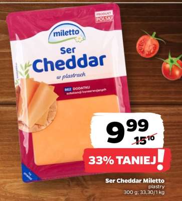 Ser Cheddar Miletto plastry