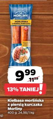 Kiełbasa morlińska z piersią kurczaka Morliny