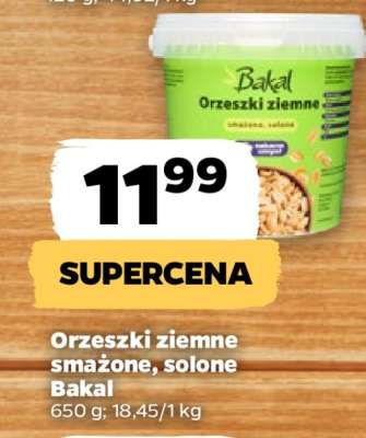 Orzeszki ziemne smażone, solone Bakal