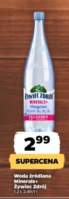 Woda źródlana Minerals+ Żywiec Zdrój