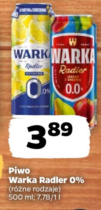 Piwo Warka Radler 0%