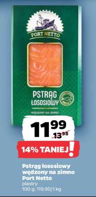 Pstrąg łososiowy wędzony na zimno Port Netto