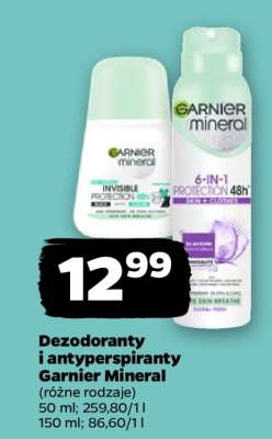Dezodoranty i antyperspiranty Garnier Mineral