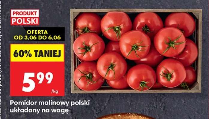 Pomidor malinowy polski układany na wagę
