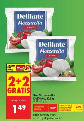 Ser Mozzarella Delikate 125 g