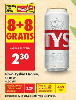 Piwo Tyskie Gronie, 500 ml
