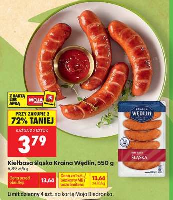 Kiełbasa Śląska Kraina Wędlin 550 g