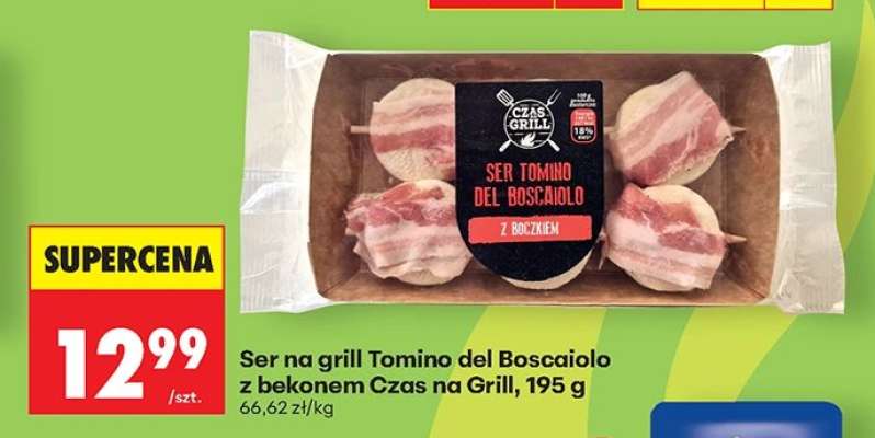 Ser na grill Tomino del Boscaiolo z bekonem Czas na Grill, 195 g