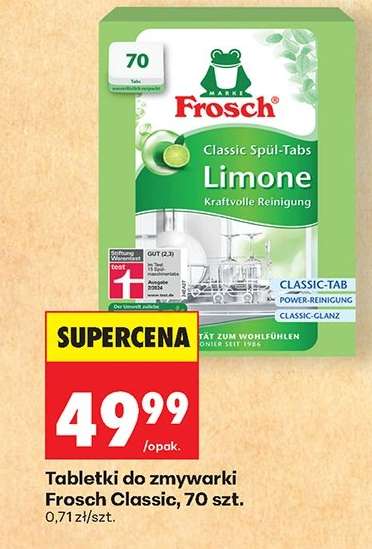 Tabletki do zmywarki Frosch Classic, 70 szt.