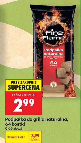 podpałka do grilla naturalna 64 kostki