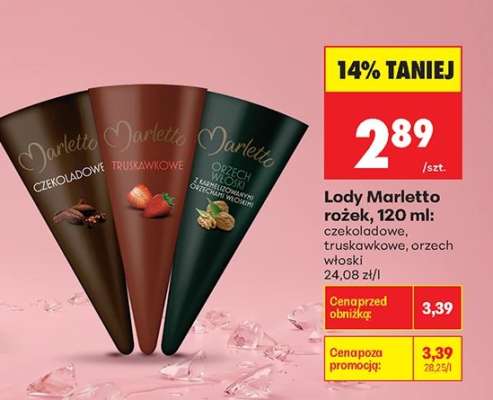 Lody Marletto rożek 120 ml