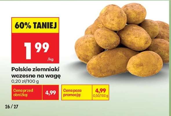 Polskie ziemniaki wczesne na wagę