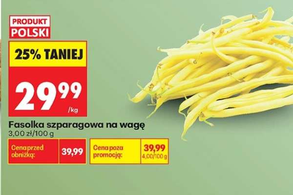 Fasolka szparagowa na wagę