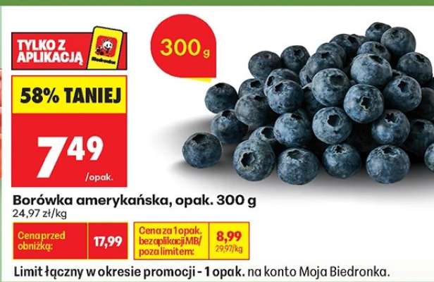 Borówka amerykańska opak 300 g