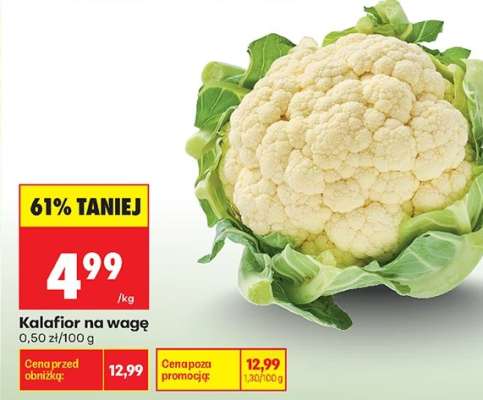 Kalafior na wagę