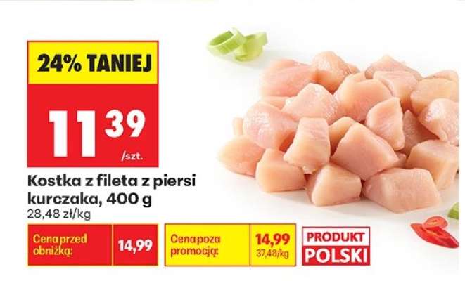 Kostka z fileta z piersi kurczaka 400 g