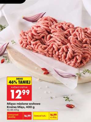 Mięso mielone wołowe Kraina Mięs , 400 g