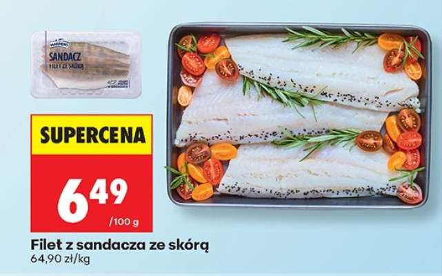 Filet z sandacza ze skórą