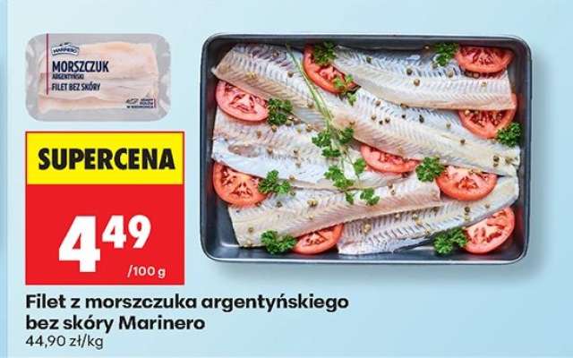 Filet z morszczuka argentyńskiego bez skóry Marinero