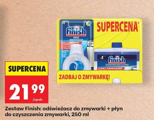 Zestaw Finish odświeżacz do zmywarki płyn do czyszczenia zmywarki 250 ml
