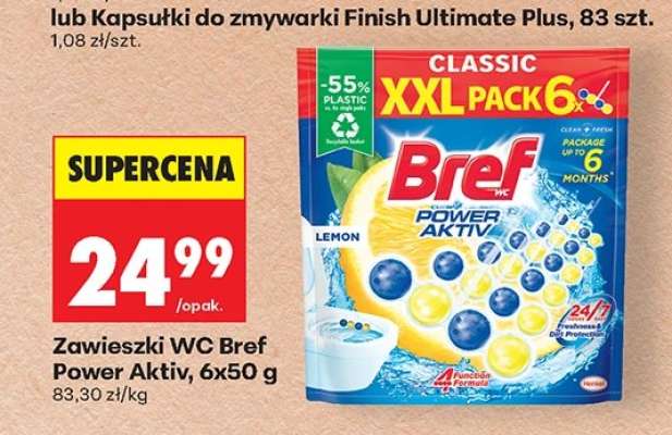 Zawieszki WC Bref Power Aktiv, 6x50 g