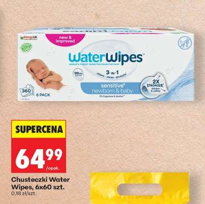 Chusteczki Water Wipes, 6x60 szt.