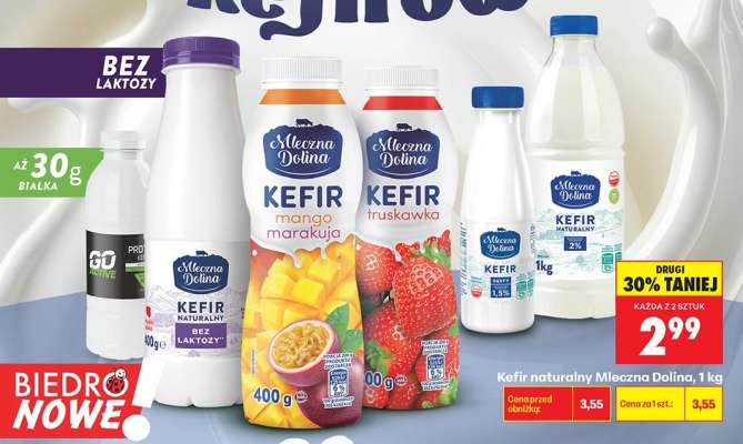 Kefir naturalny Mleczna Dolina, 1 kg