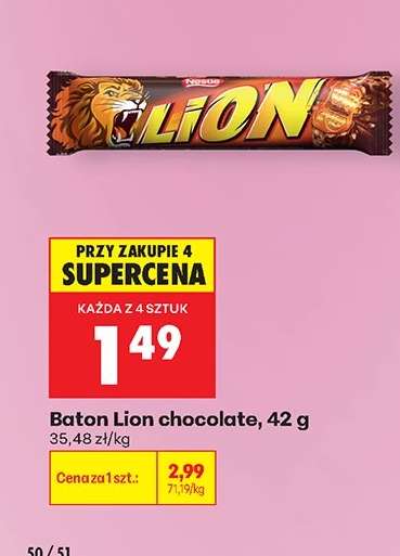Baton Lion chocolate, 42 g