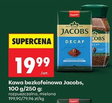 Kawa bezkofeinowa Jacobs, 100 g/250 g