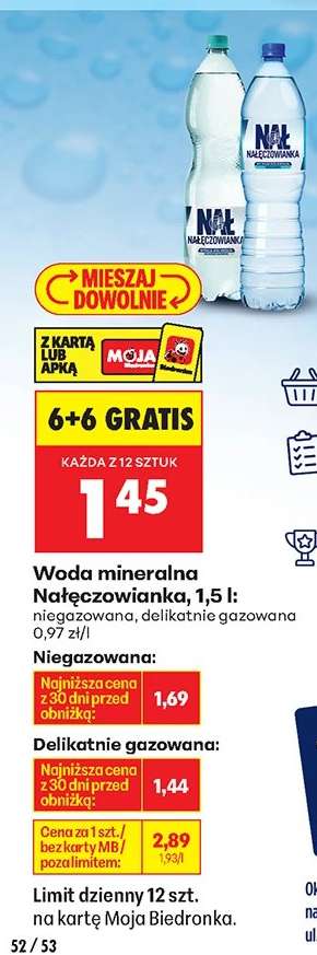 Woda mineralna Nałęczowianka, 1,5 l