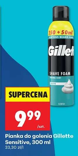 Pianka do golenia Gillette Sensitive, 300 ml
