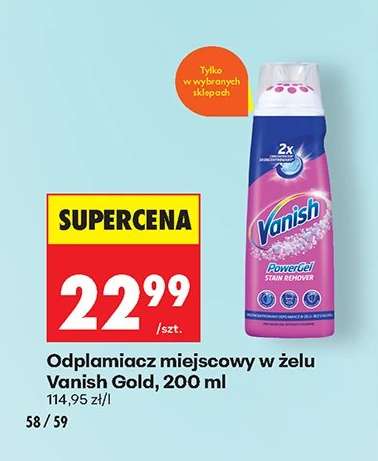 Odplamiacz miejscowy w żelu Vanish Gold , 200 ml
