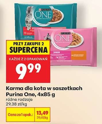 Karma dla kota w saszetkach Purina One, 4x85 g