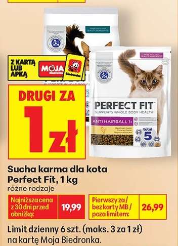 Sucha karma dla kota Perfect Fit, 1 kg