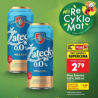 Piwo Żatecky 0,0%, 500 ml