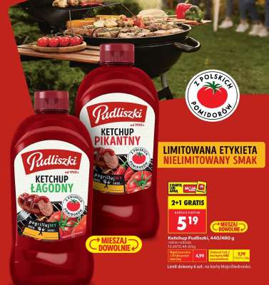 Ketchup Pudliszki, 440-480 g