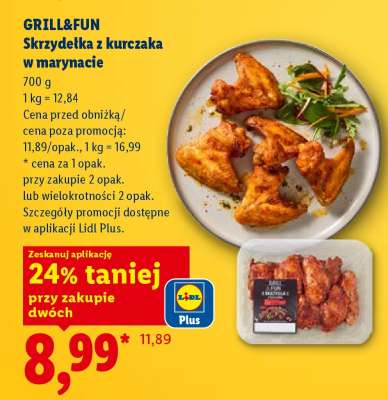 GRILL&FUN Skrzydełka z kurczaka w marynacie