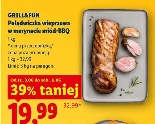 GRILL & FUN Polędwiczka wieprzowa w marynacie miód-BBQ