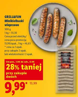 GRILL&FUN Minikiełbaski wieprzowe