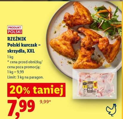Rzeźnik Polski kurczak – skrzydła, XXL