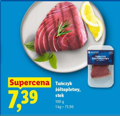 Tuńczyk żółtopłetwy, stek