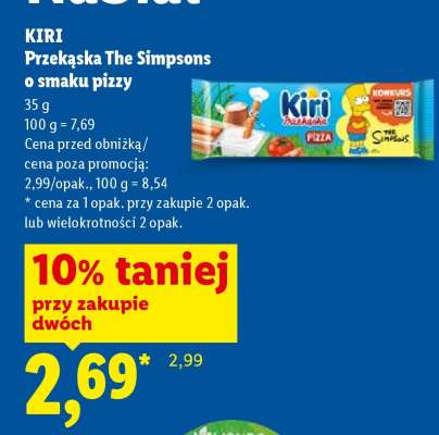 KIRI Przekąska The Simpsons o smaku pizzy