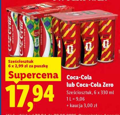 Coca-Cola lub Coca-Cola Zero