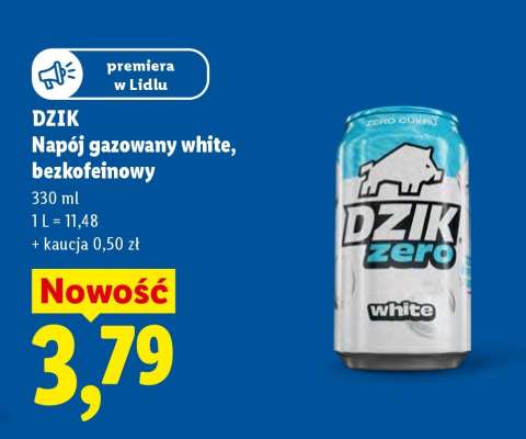 DZIK Napój gazowany white, bezkofeinowy