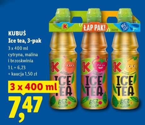 KUBUŚ Ice tea, 3-pak