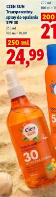 CIEN SUN Transparentny spray do opalania, SPF 30