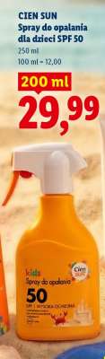 CIEN SUN Spray do opalania dla dzieci, SPF 50